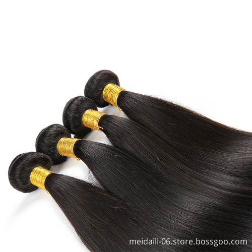 MDL hair cheap human hair brazilian silky straight bundles 100% unprocessed human hair extension 100g/bundle
